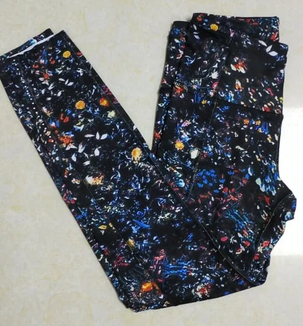 2020 print leggings high waist pants Ankle-Length Pants 7/8 capris pants Pencil skinny Pants