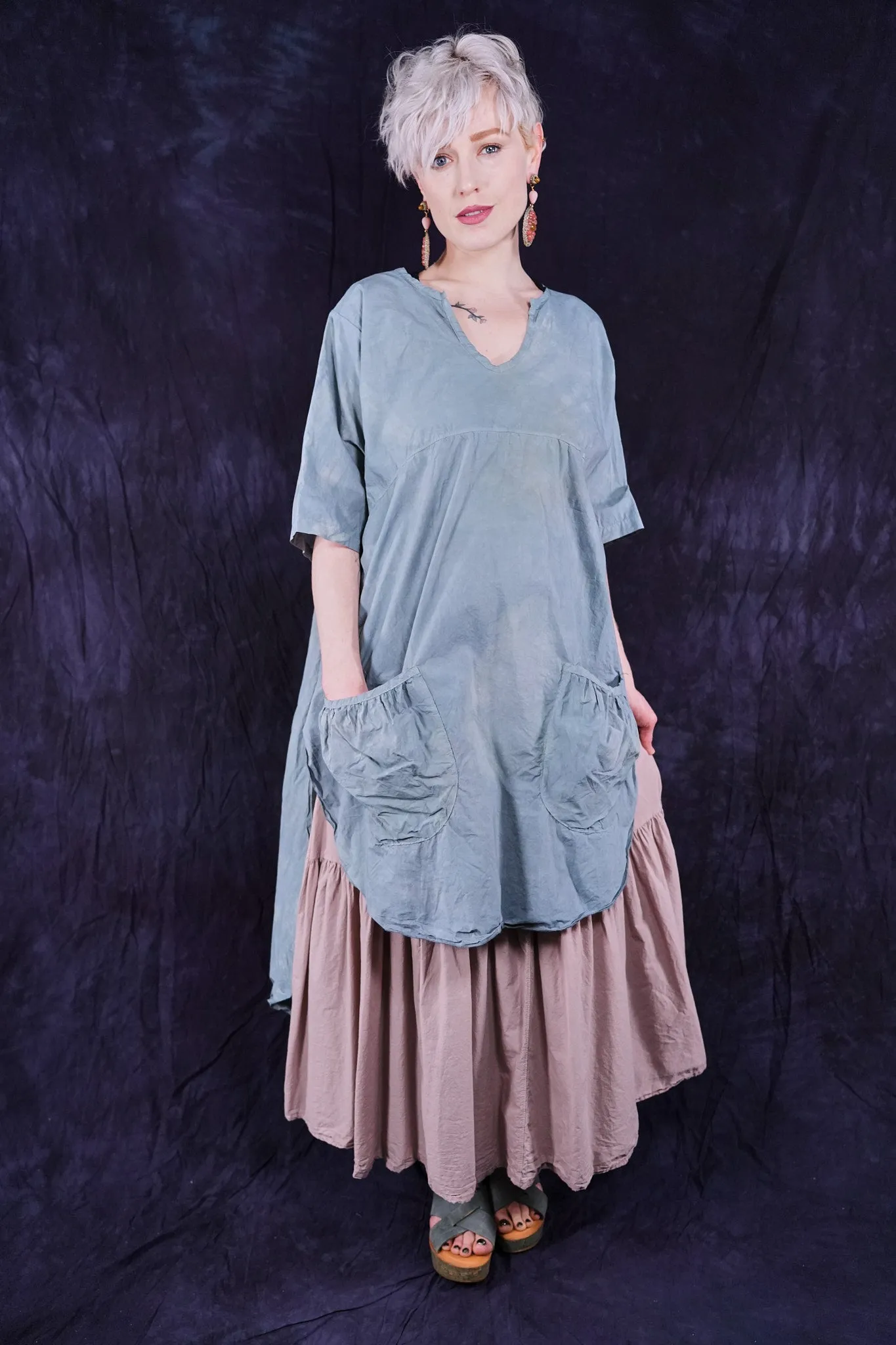 2310 The Hi-Lo Tunic Dress Kingfisher-U