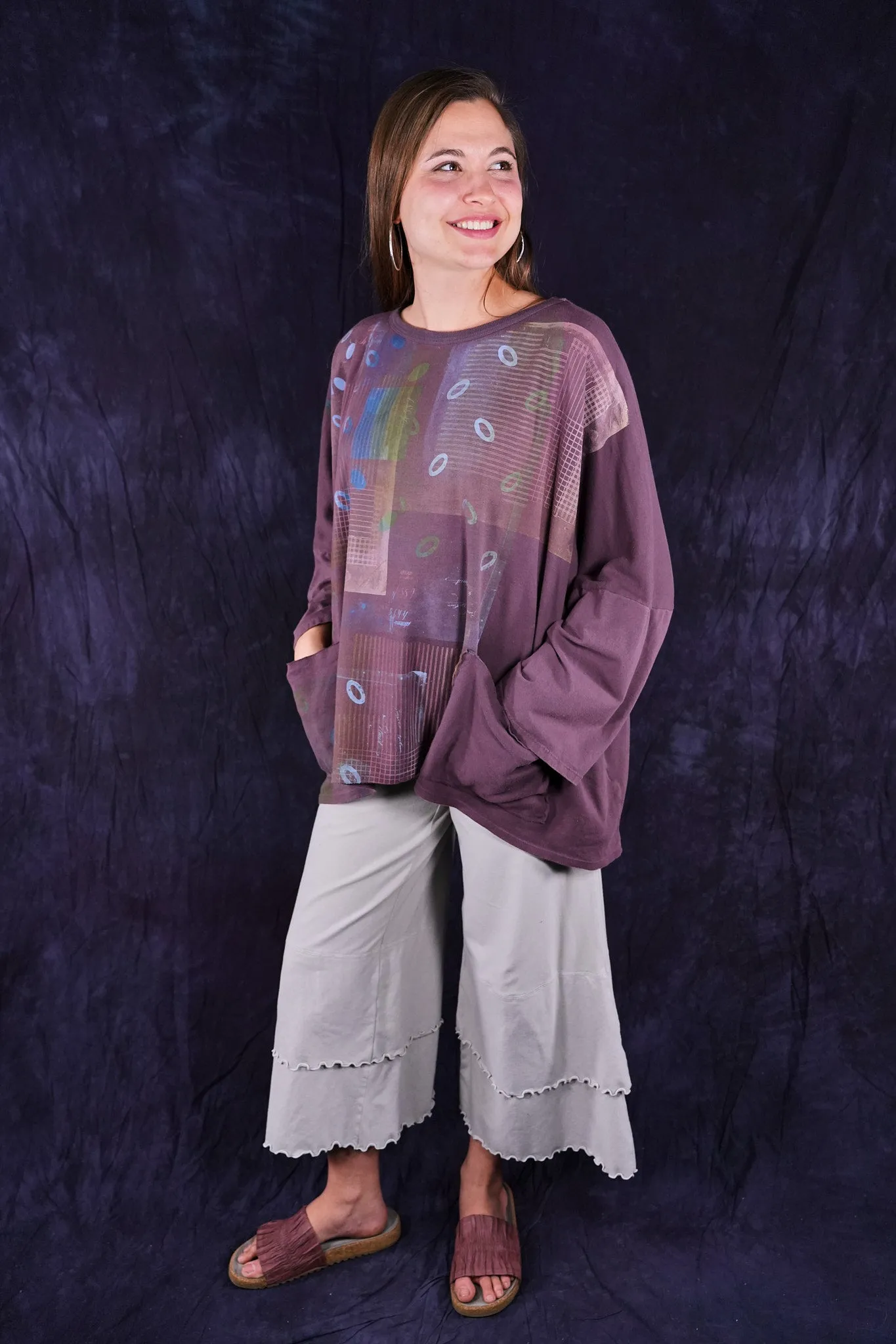 3239 Wide Leg Petaloon Clouds