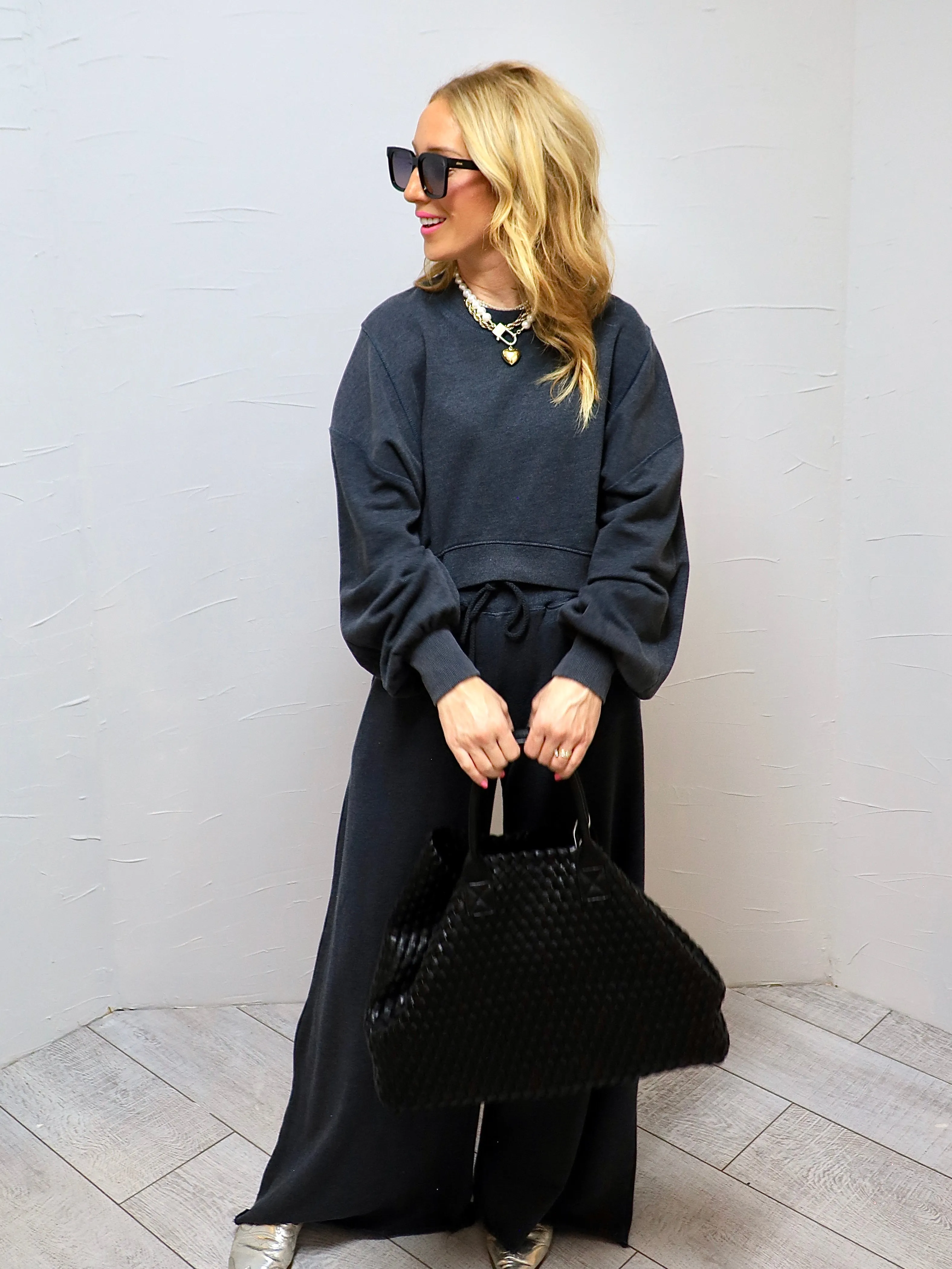 All Star Lounge Top In Charcoal