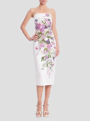 Butterfly Print and Applique Dress