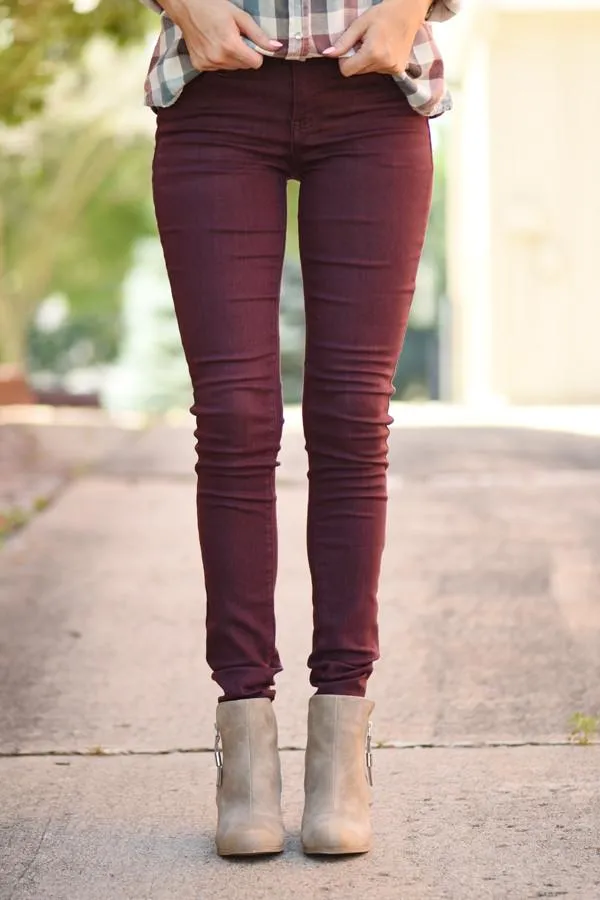 Calypso Pants ~ Burgundy