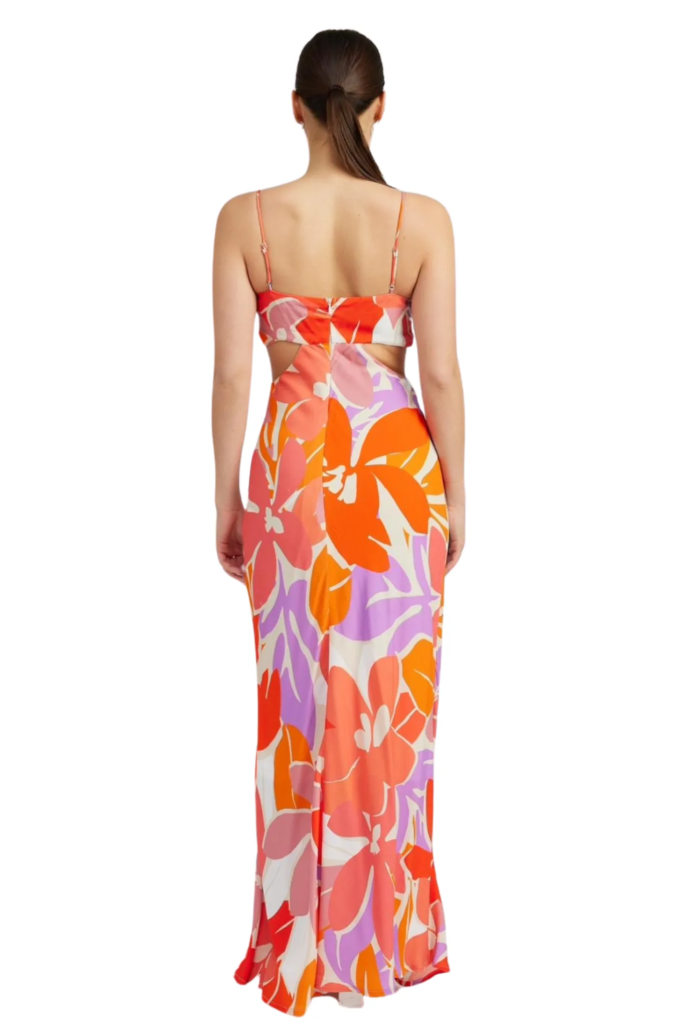 Carrie Floral Cut Out Maxi Dress