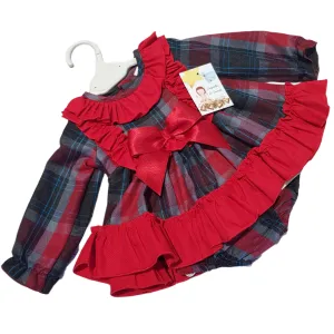 Ceyber Baby Girls Red Check Dress