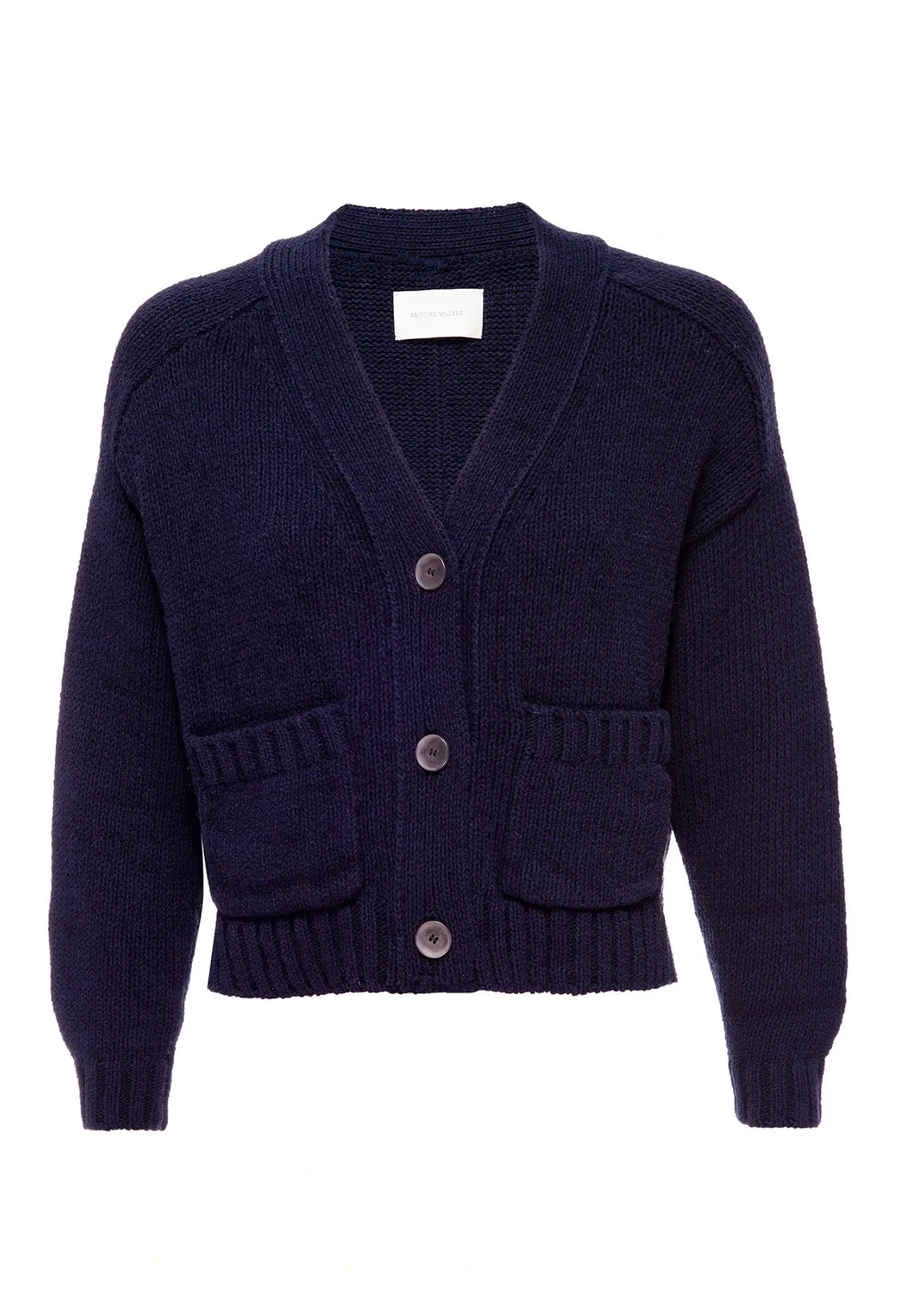 Cropped Cardigan (Halle Navy)