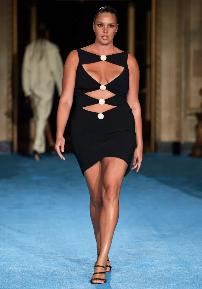 Cut Out Button Mini Dress