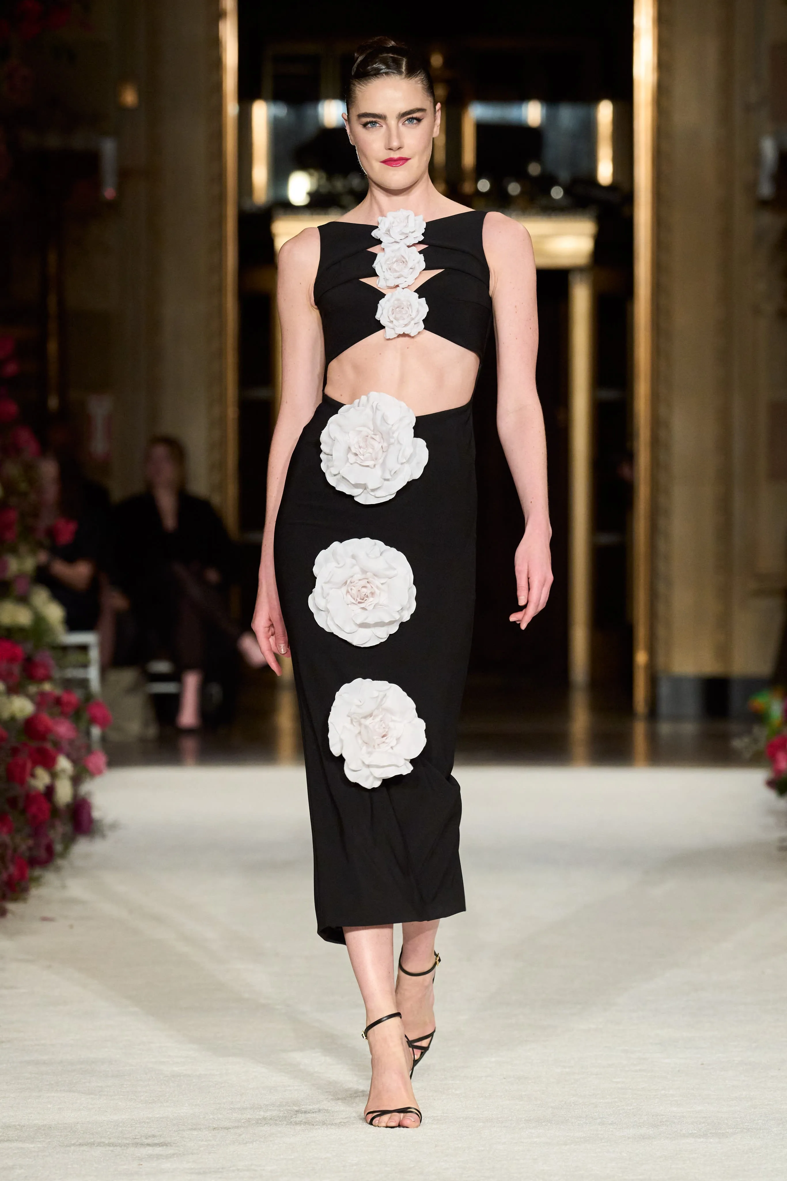 Cut Out Rose Dress