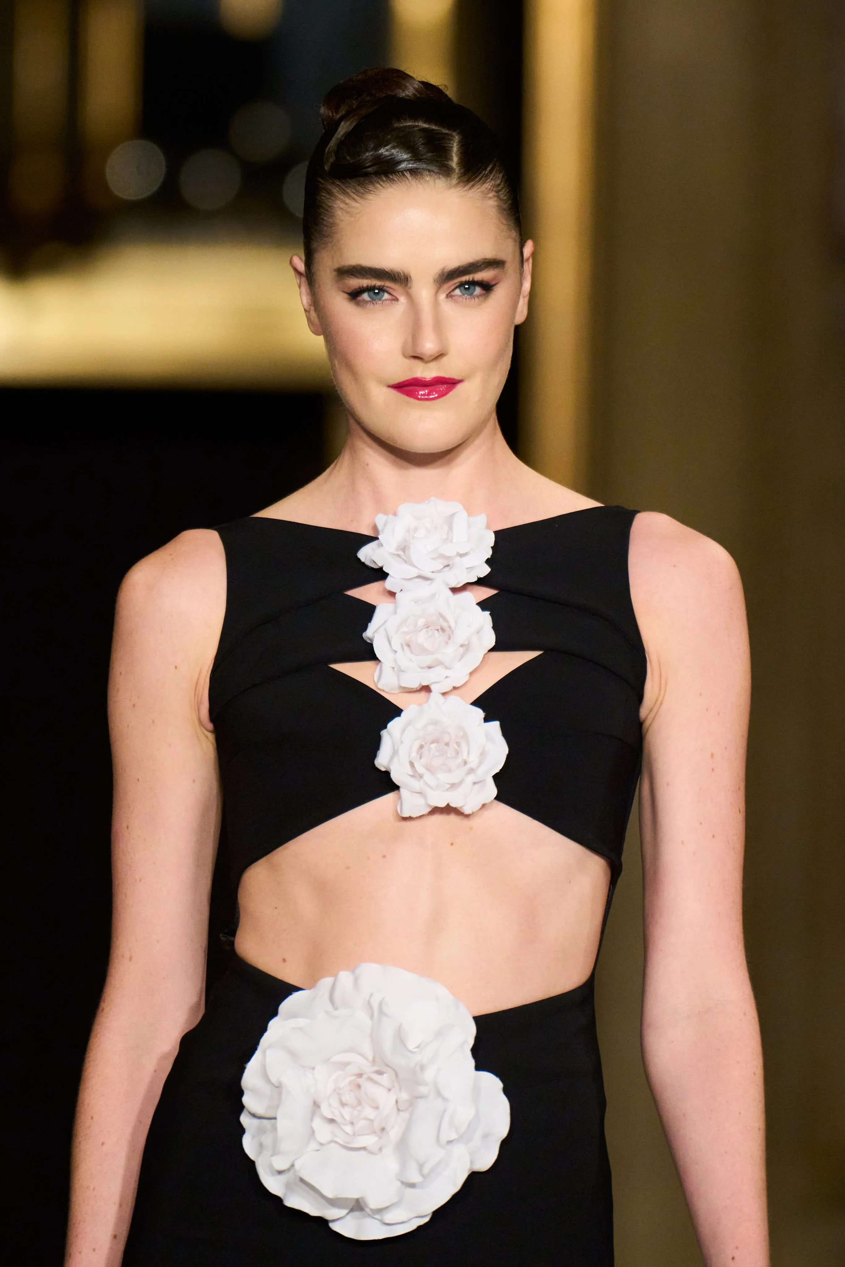 Cut Out Rose Dress