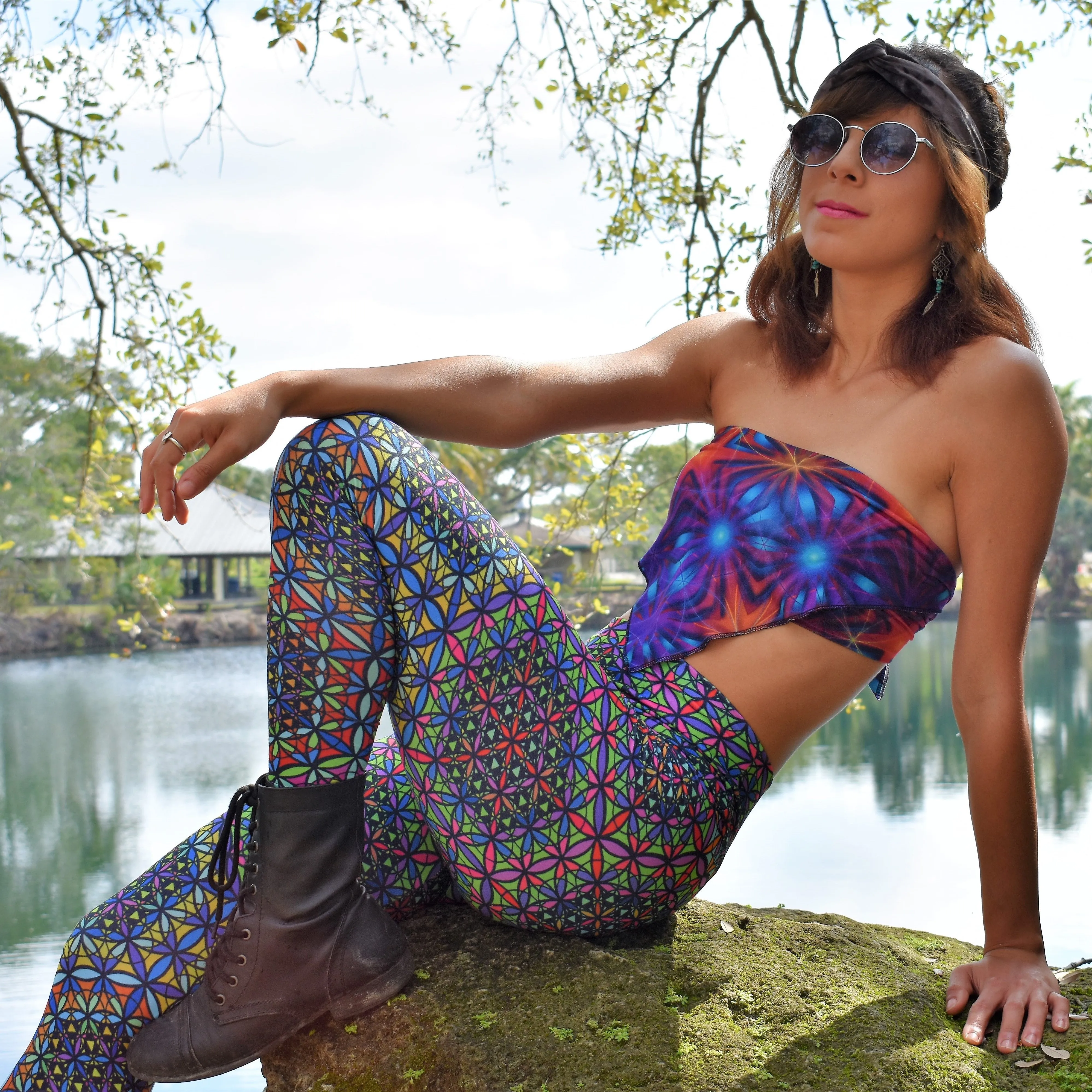 Double Flower of Life Legging
