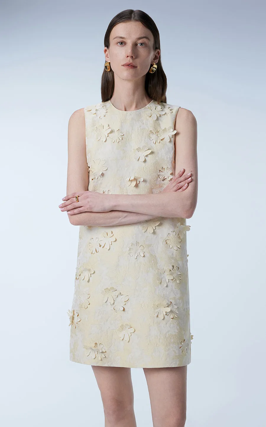 Dress / JNBY Little Daisy Cut-out Sleeveless Dress