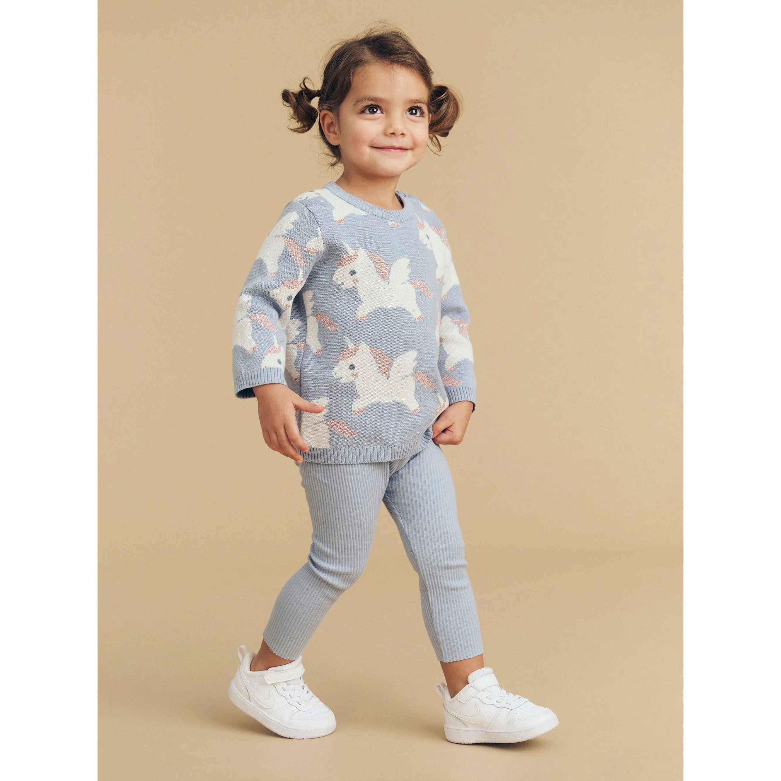 Dusty Blue Rib Legging Dusty Blue