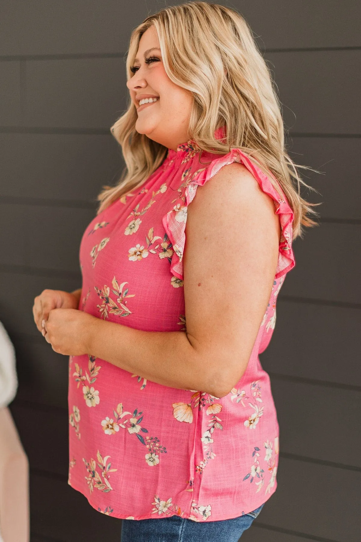 Effortlessly Pretty Floral Top- Pink