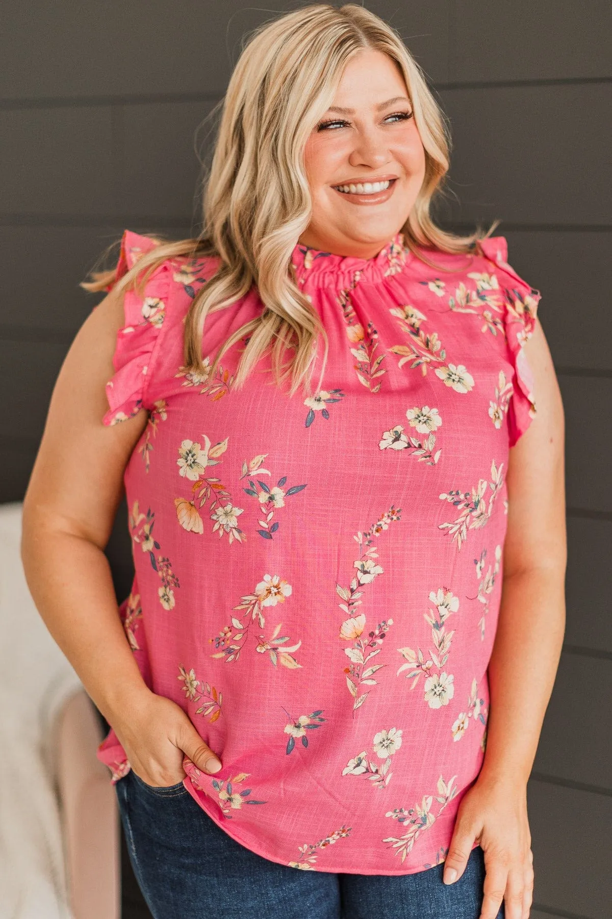 Effortlessly Pretty Floral Top- Pink