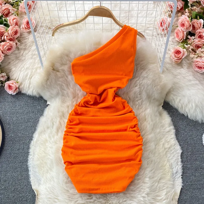 Elastic bodycon dresses