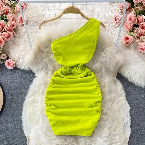 Elastic bodycon dresses