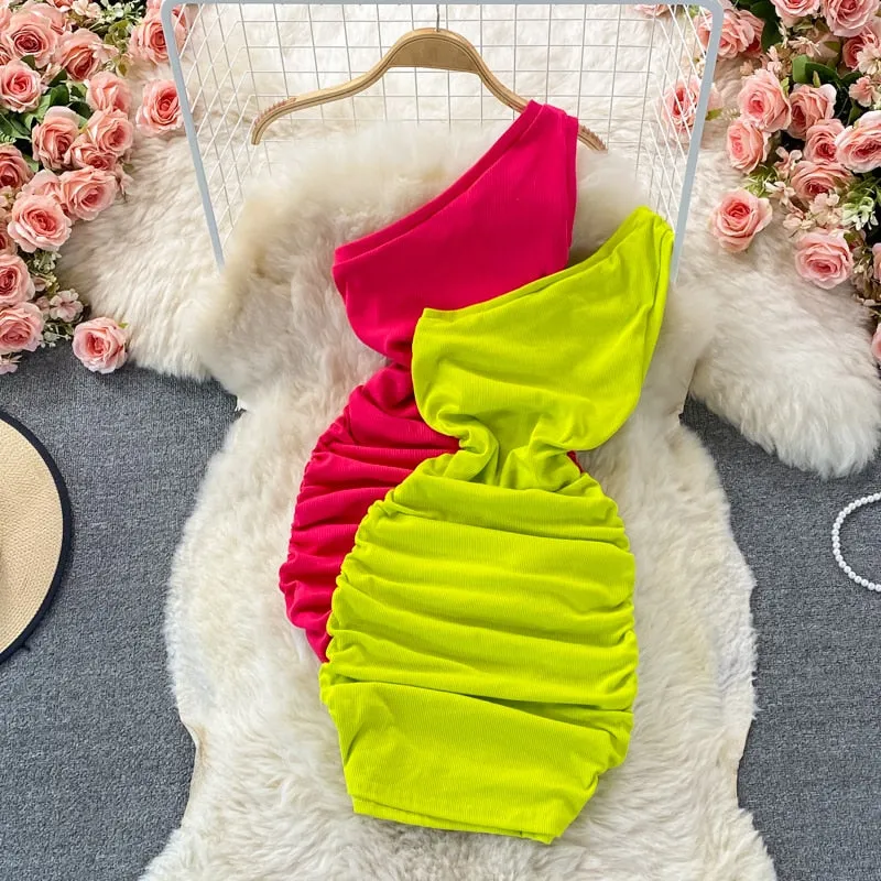 Elastic bodycon dresses