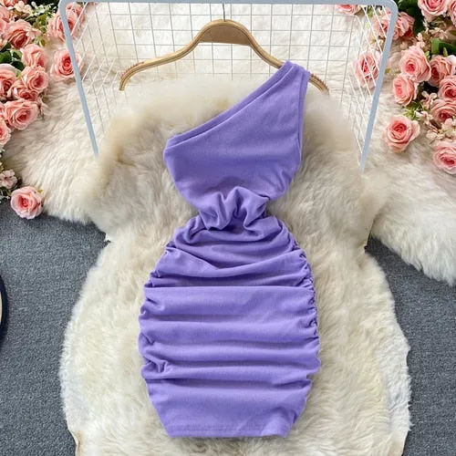 Elastic bodycon dresses