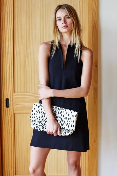 Emerson Fry Cut Out Mod Dress- Black
