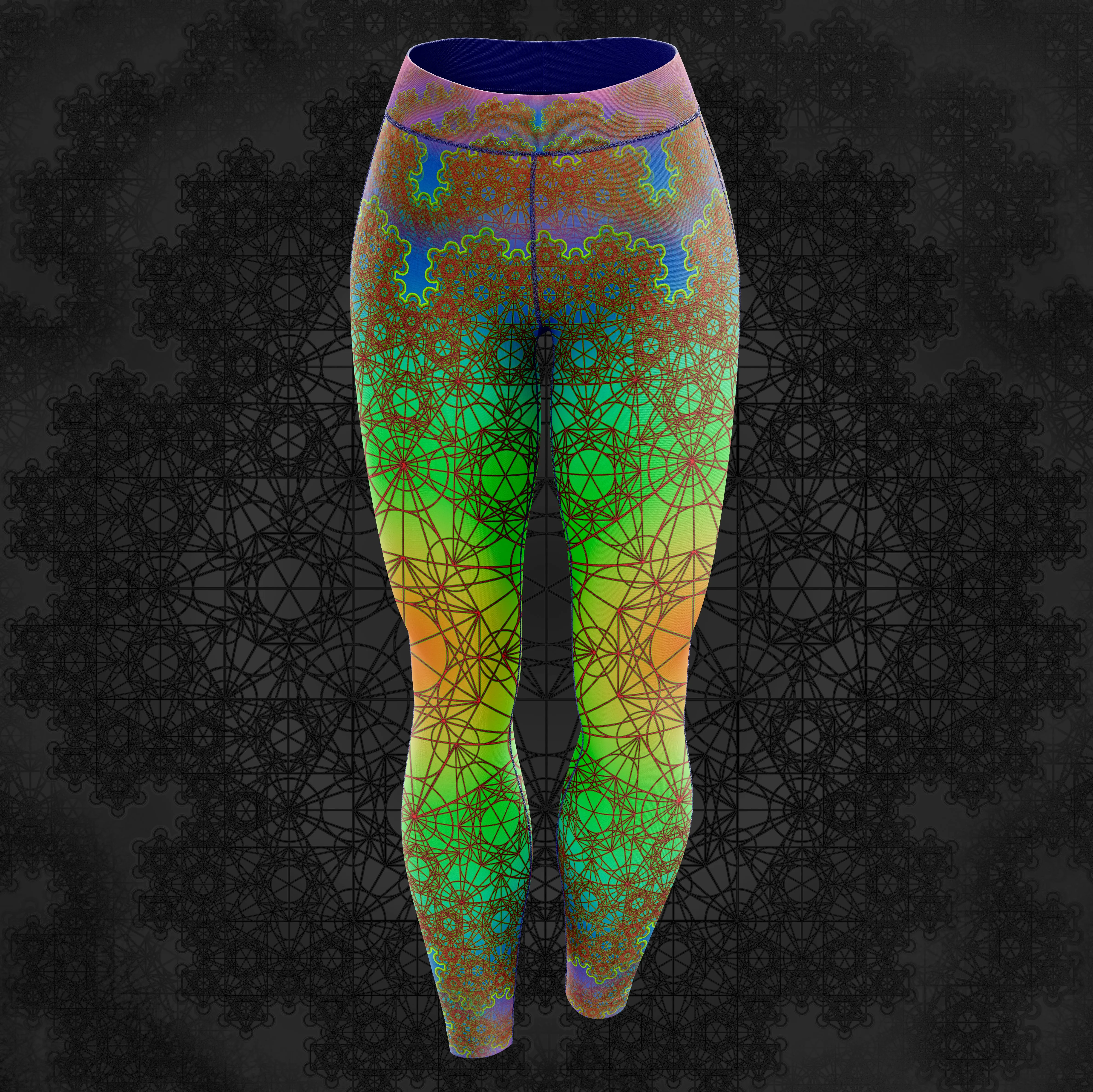 Fractal Metatron "Earth style" Legging