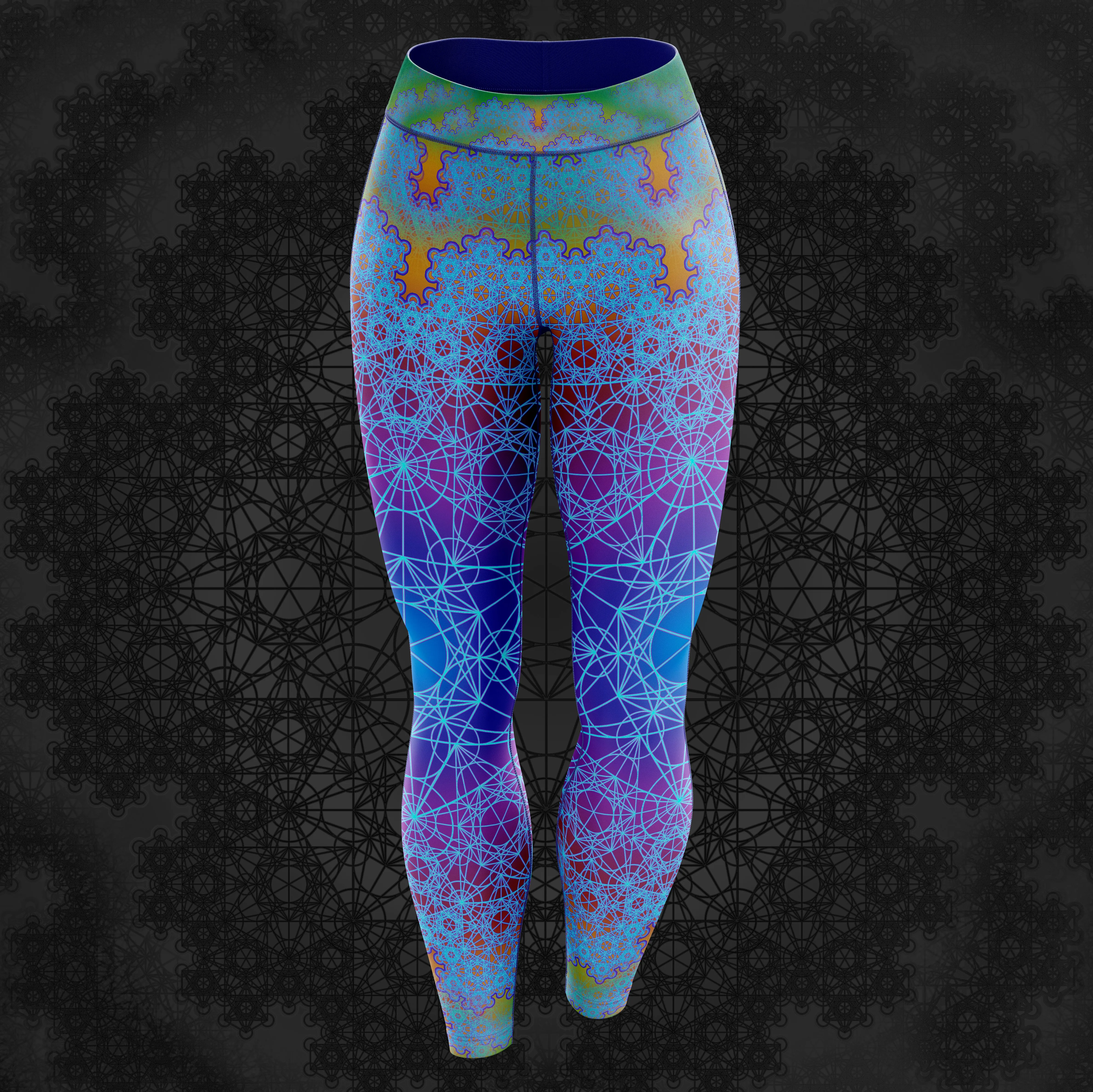 Fractal Metatron "Water style" Legging