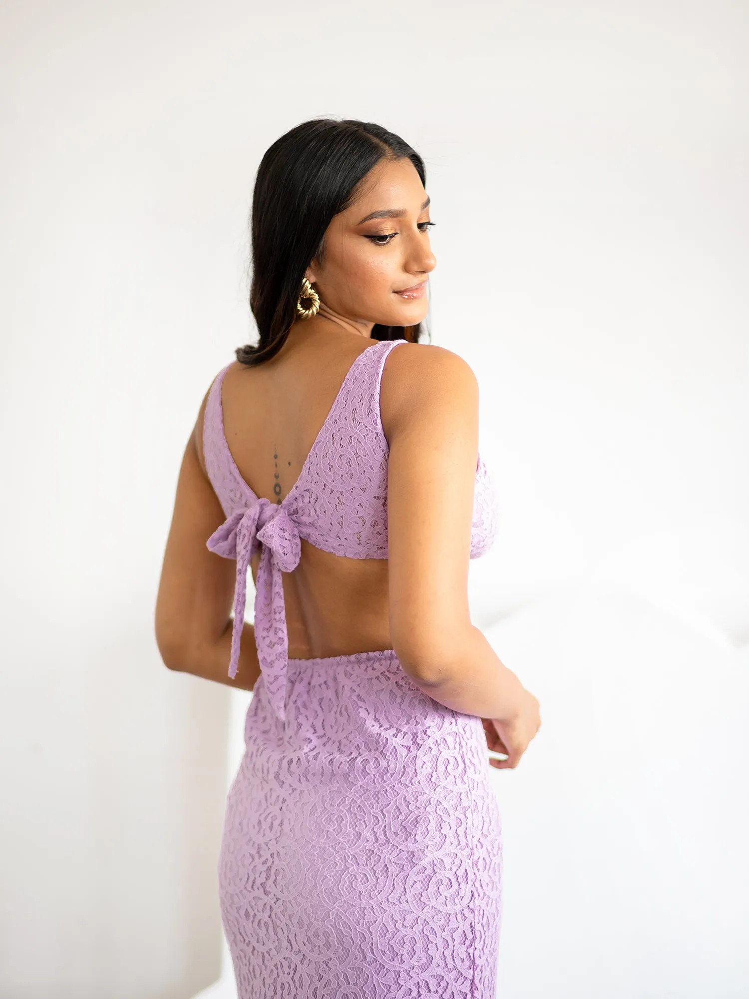 Front O Ring Detail Cut Out Maxi Dress