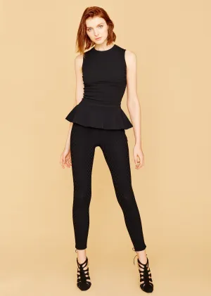 Gallia - Ruched Peplum Top