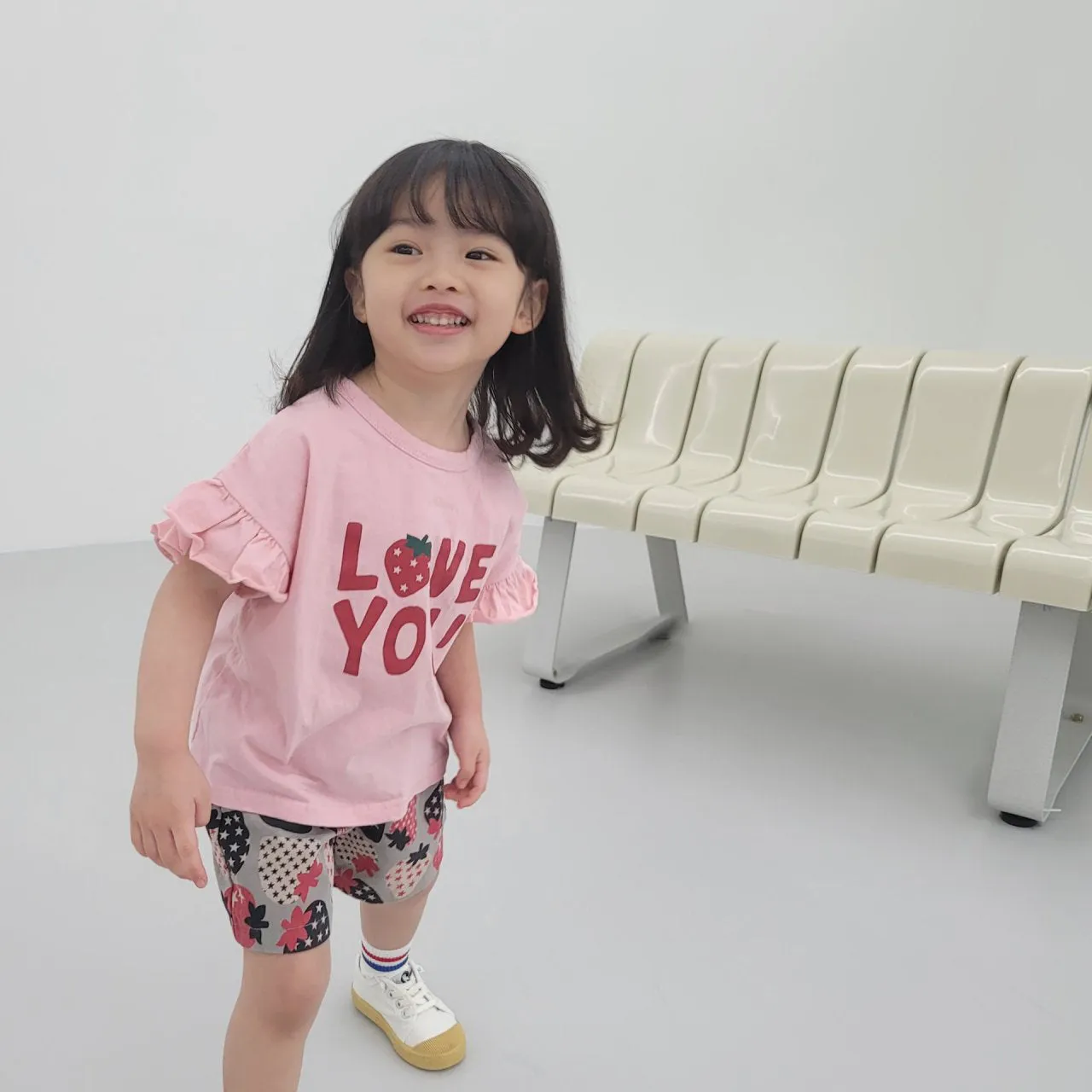 Girls Love Your Strawberry Tee - Pink