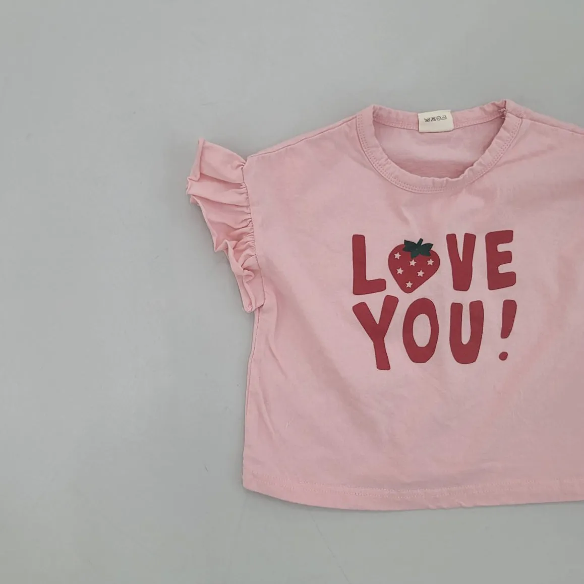 Girls Love Your Strawberry Tee - Pink