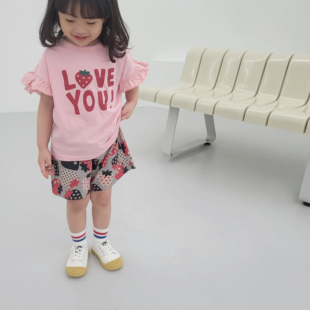 Girls Love Your Strawberry Tee - Pink