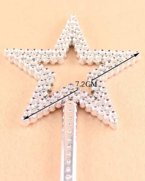 Girls Silver Fairy Princess Wand
