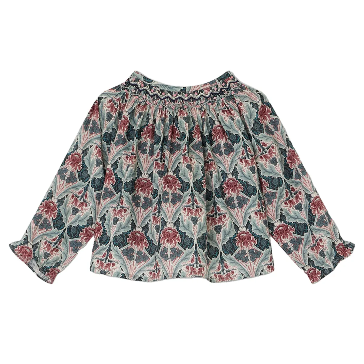 Griotte Figue Smocked Blouse