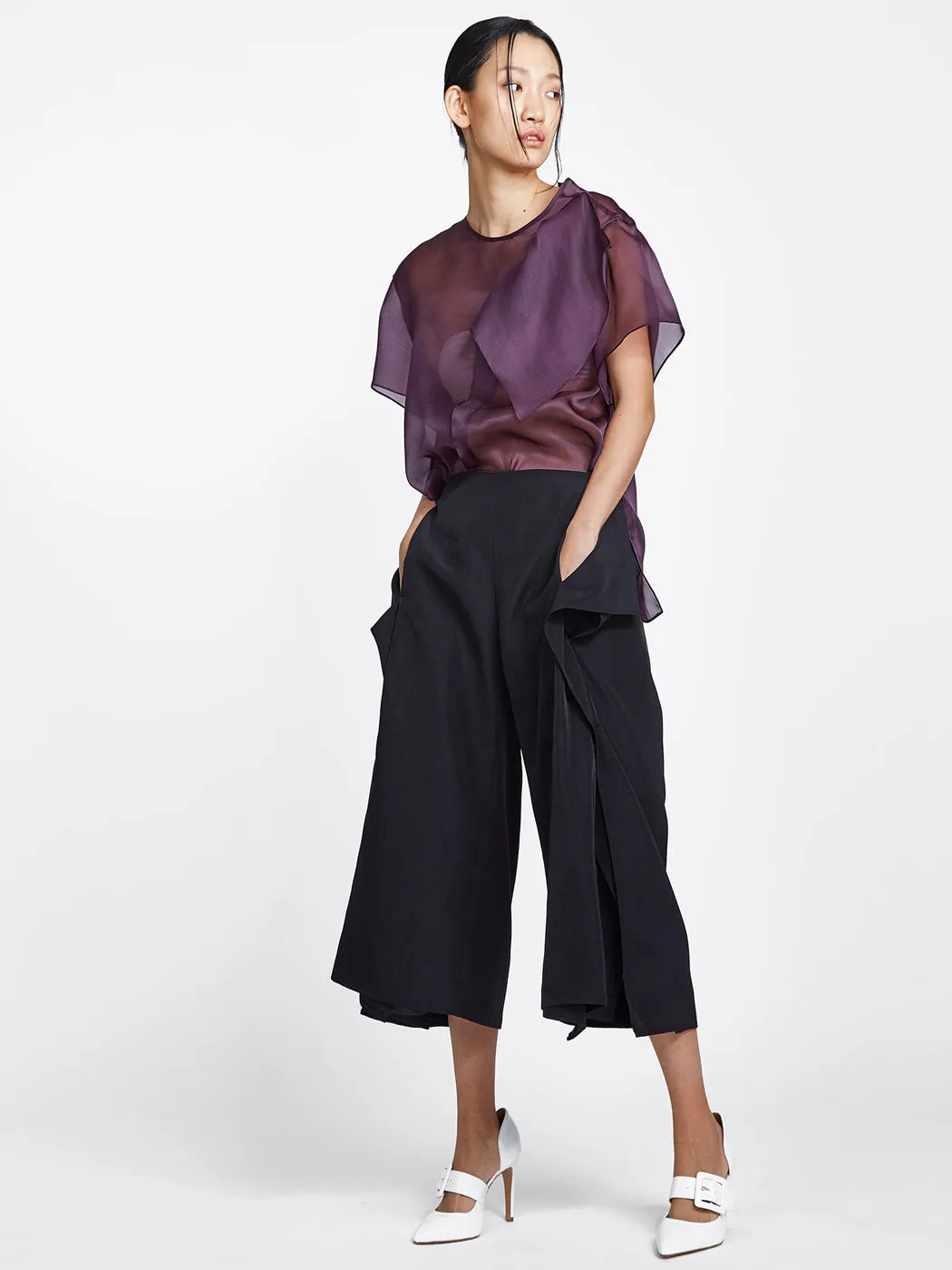 Handkerchief Pants Black
