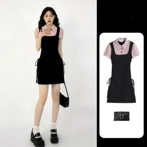 Harajuku polo collar dress  UB98468