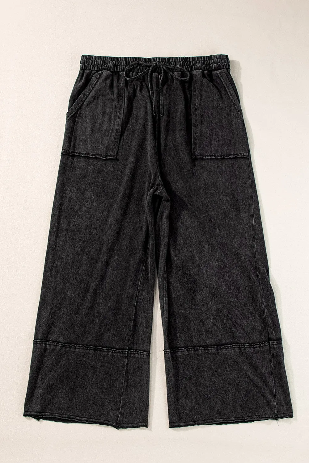 Hazel Blues® | Drawstring Wide Leg Pants