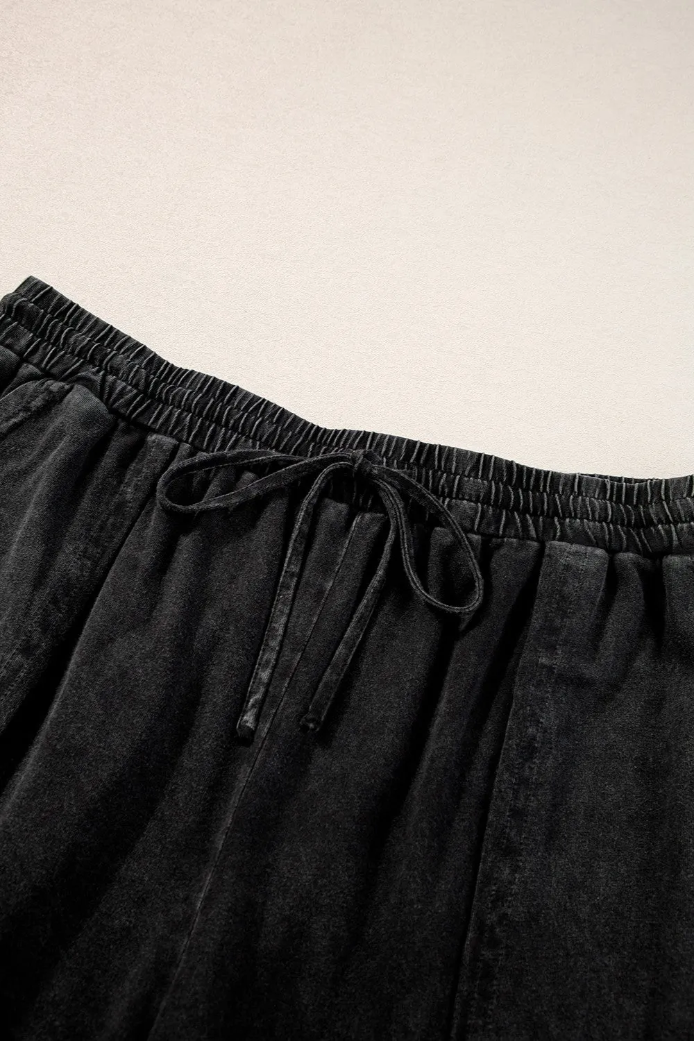 Hazel Blues® | Drawstring Wide Leg Pants