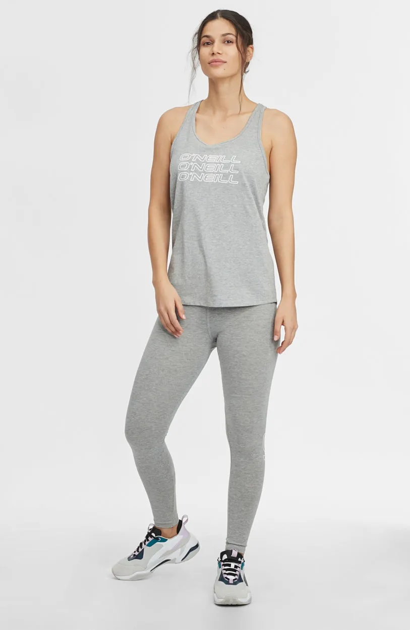 High Waist Legging | Silver Melee -A