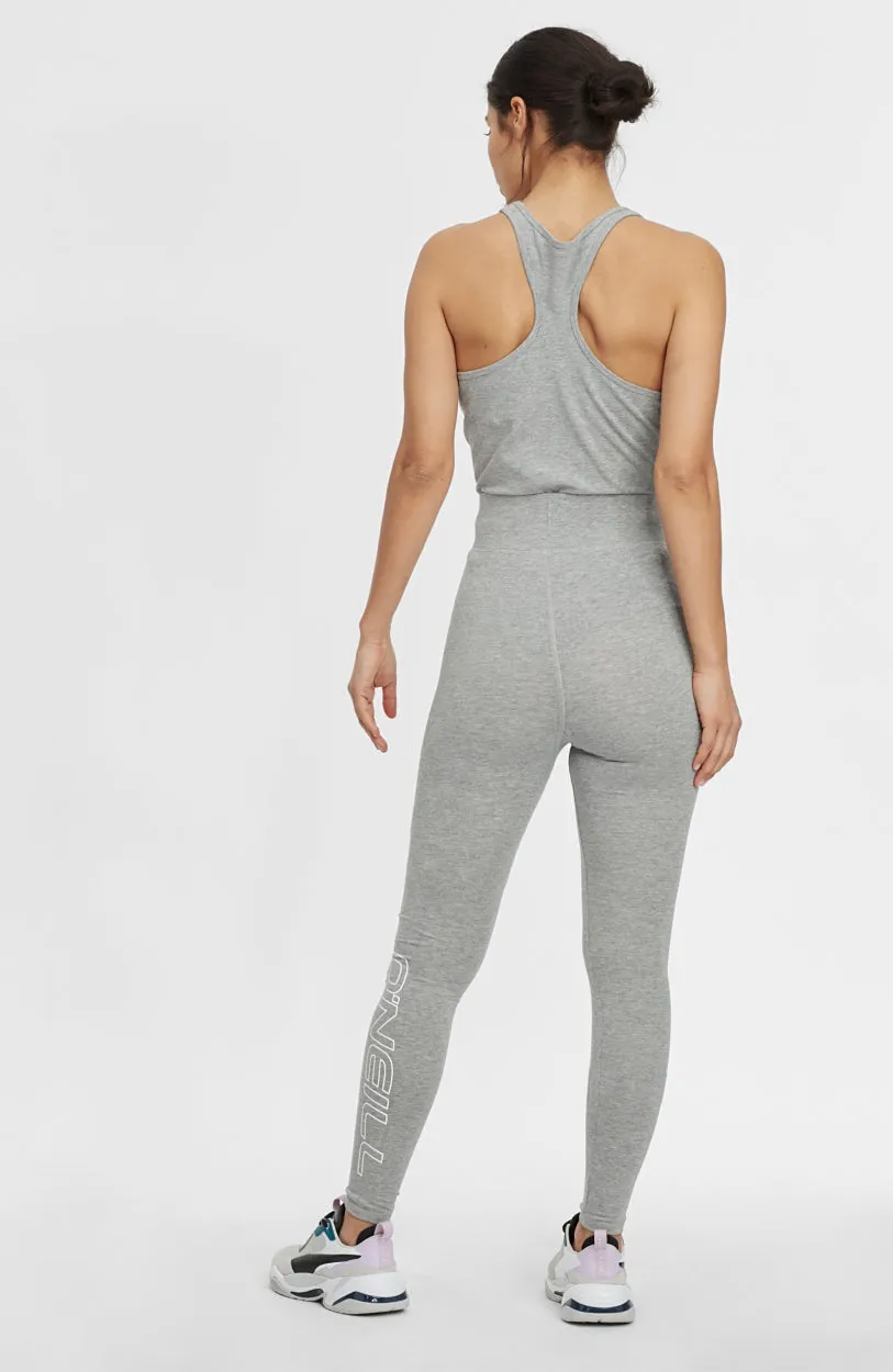 High Waist Legging | Silver Melee -A