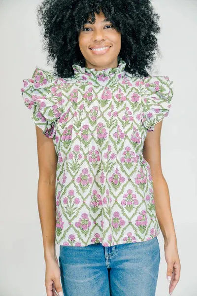 Jasmine Blouse (Azalea)