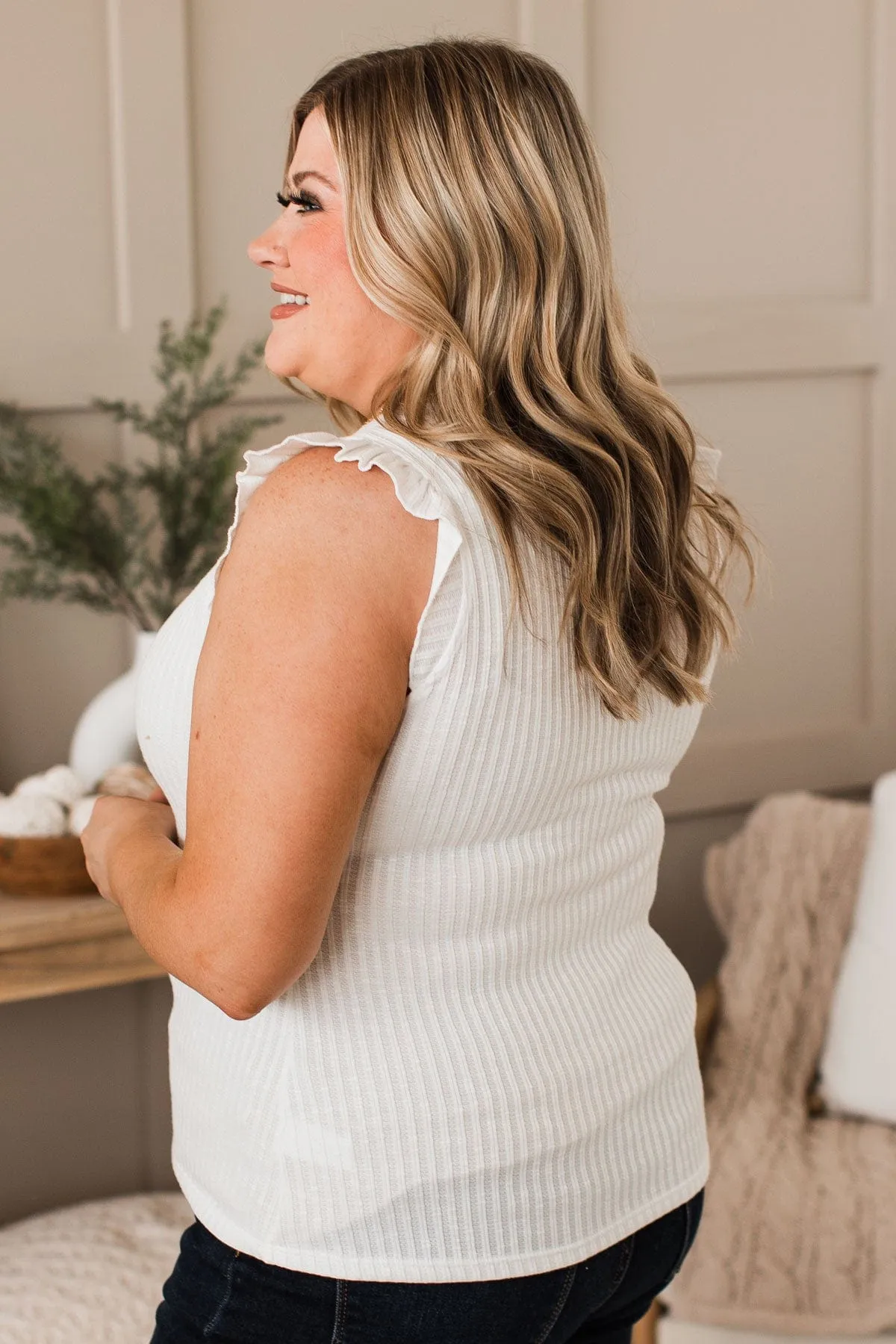Late Night Romance Knit Top- Ivory