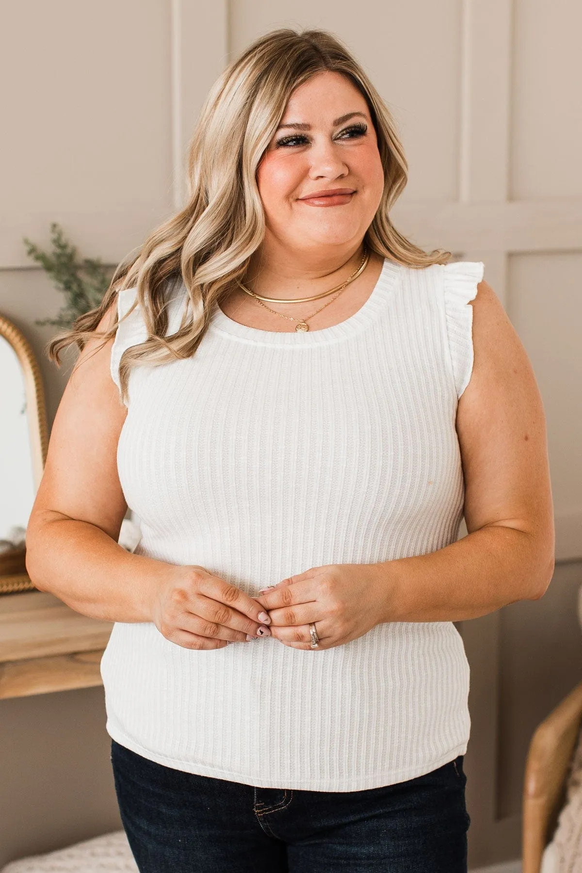 Late Night Romance Knit Top- Ivory