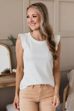 Late Night Romance Knit Top- Ivory