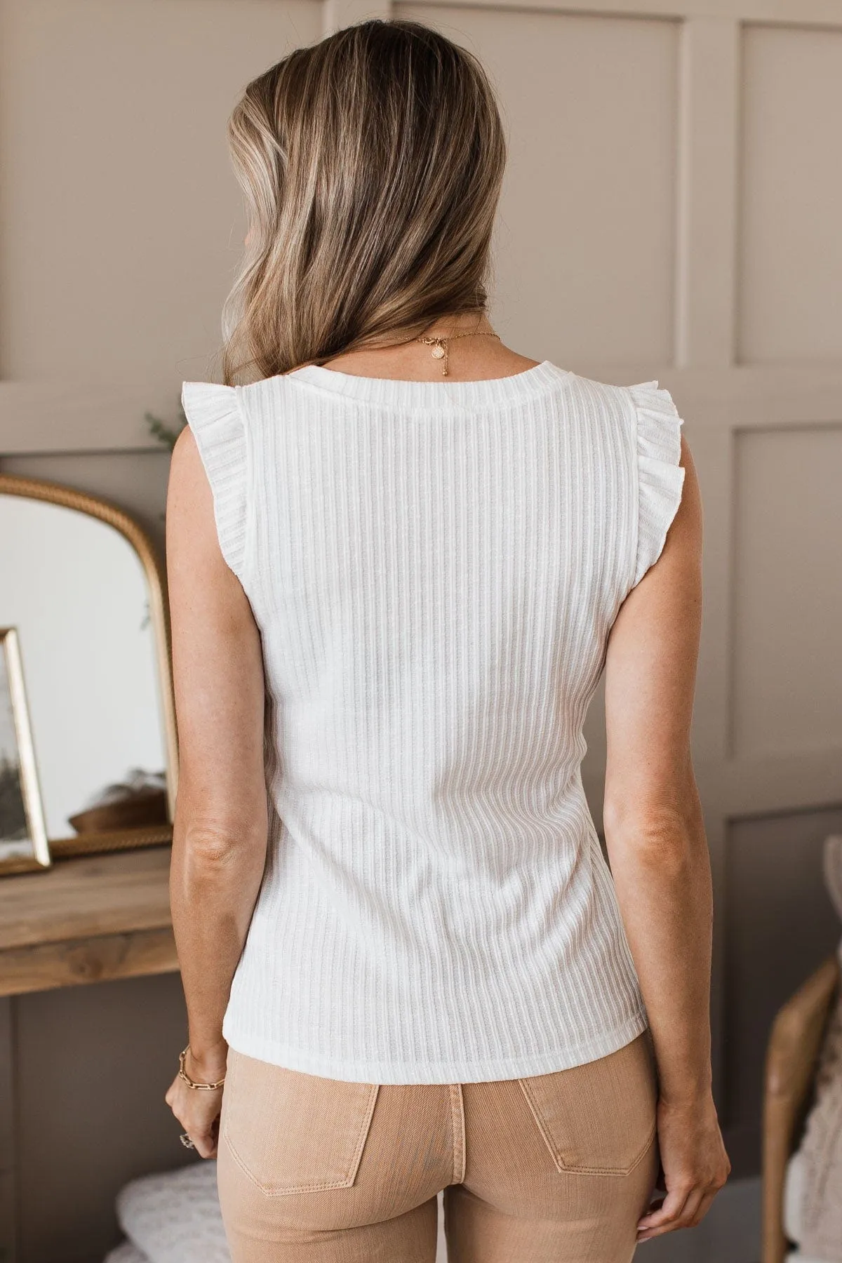 Late Night Romance Knit Top- Ivory