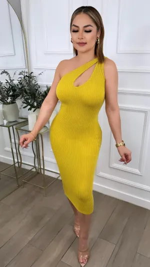 LETIZIA MUSTARD DRESS