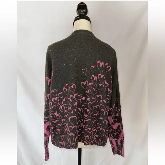Lisa Todd • Shale Hearts Printed Sweaters • Sz L • New Condition