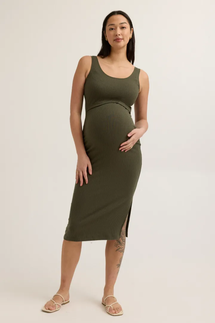 Maeve Rib Nursing Tank Dress