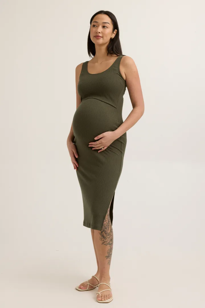 Maeve Rib Nursing Tank Dress