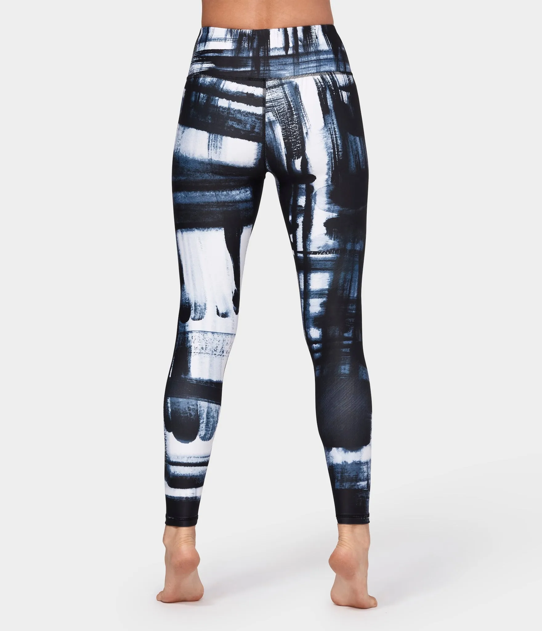 Manduka Apparel - Women's Brush Paint Legging - Blue Muti