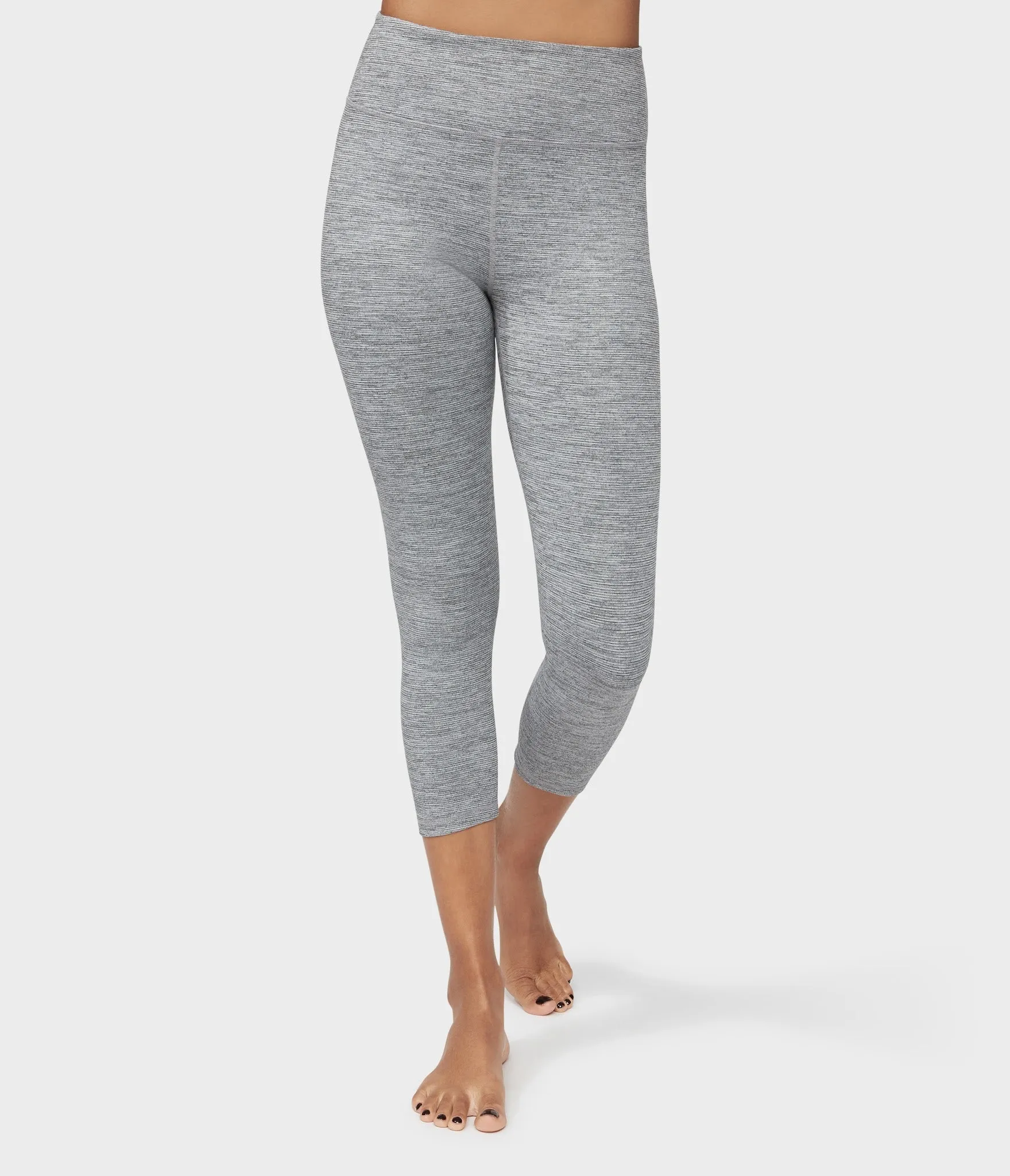 Manduka Apparel - Women's Essential Cropped Legging - Stone Melange