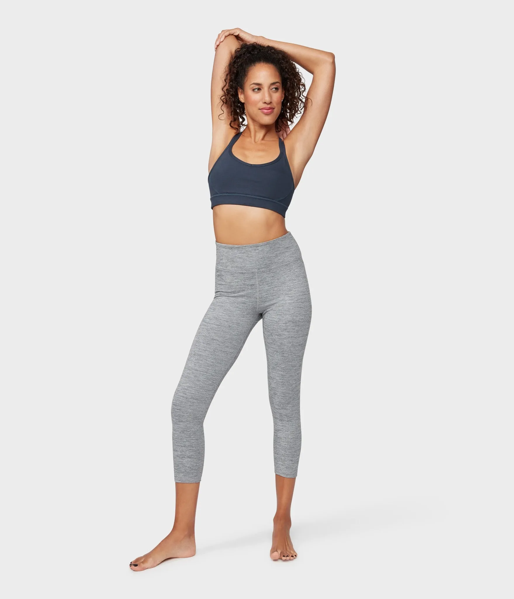 Manduka Apparel - Women's Essential Cropped Legging - Stone Melange