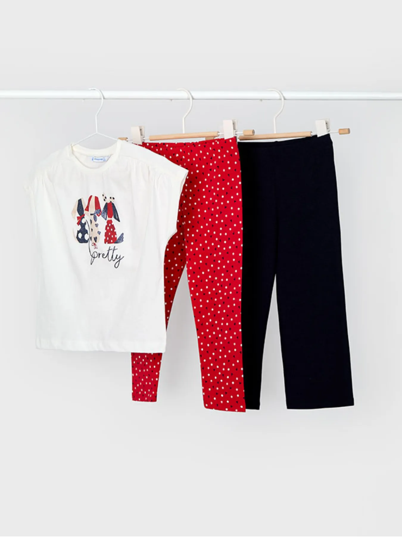 Mayoral Junior Girl 'Pretty' Double Legging Set - 2 Colours